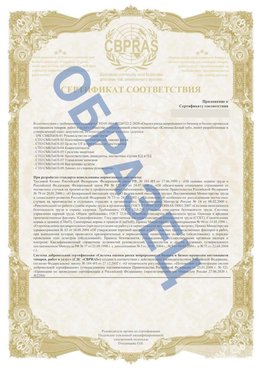 Образец Приложение к СТО 01.064.00220722.2-2020 Россошь Сертификат СТО 01.064.00220722.2-2020 